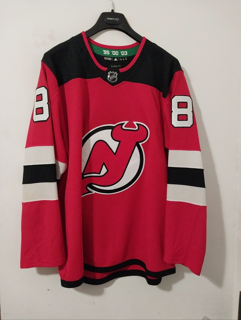 Adidas Climalite Authentic Nj Devils Will Butcher Home Jersey Size 54 Nwots